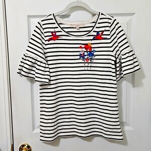 25 LOFT-Embroidered Blouse